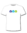 T-Shirt Kids weiss, turmstoff-Logo in blau/cyan/grün